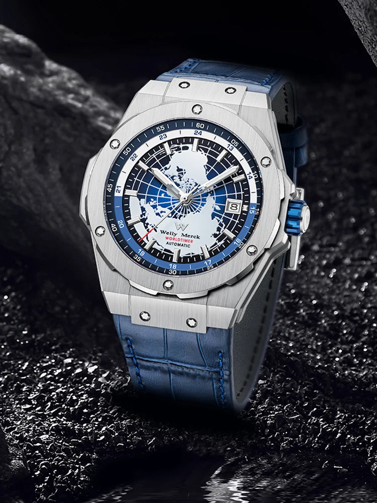 WM Watch Welly Merck High Quality End Luxury Men Watches reloj hombre Business Automatic Mechanical Wrist Watches For Man WM124