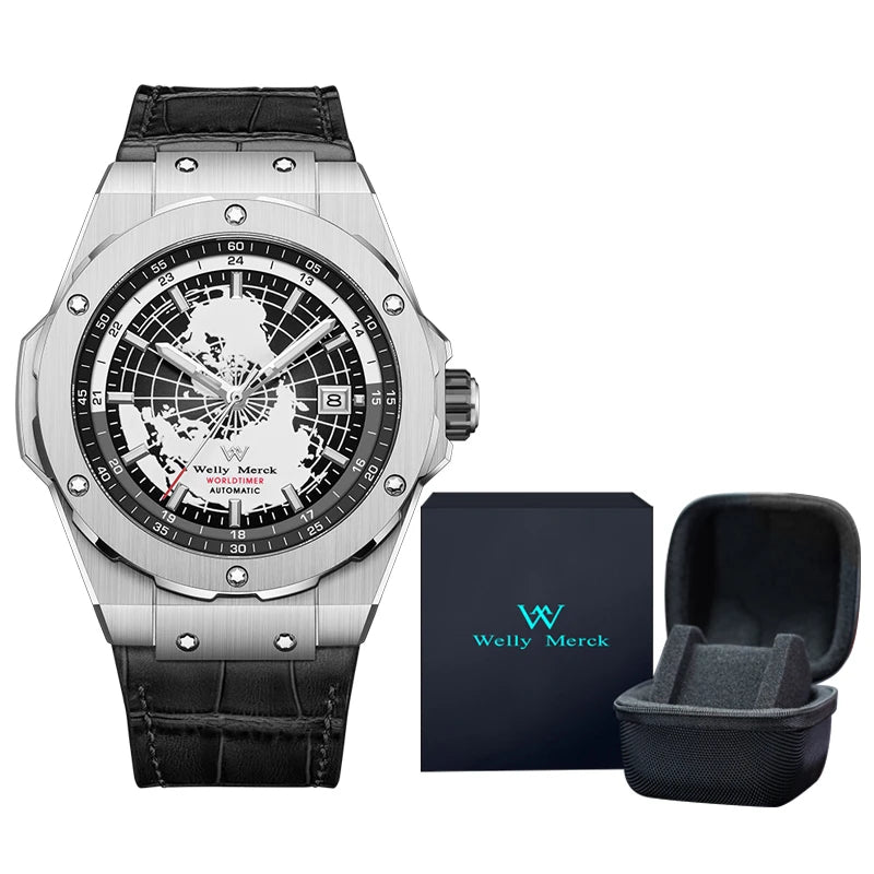 WM Watch Welly Merck High Quality End Luxury Men Watches reloj hombre Business Automatic Mechanical Wrist Watches For Man WM124