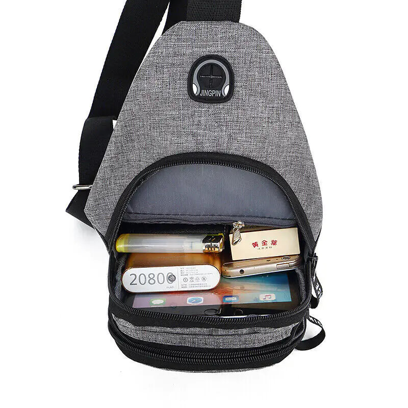 Unisex Cross Body Travel Sports Shoulder Backpack