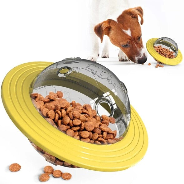 Dog Flying Saucer, Discs Toy & Food Feeder Ball