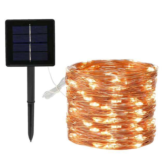 Home Solar Copper Wire Led Light String Decoration