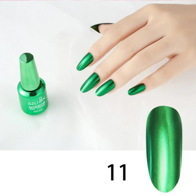 gold chrome nail polish