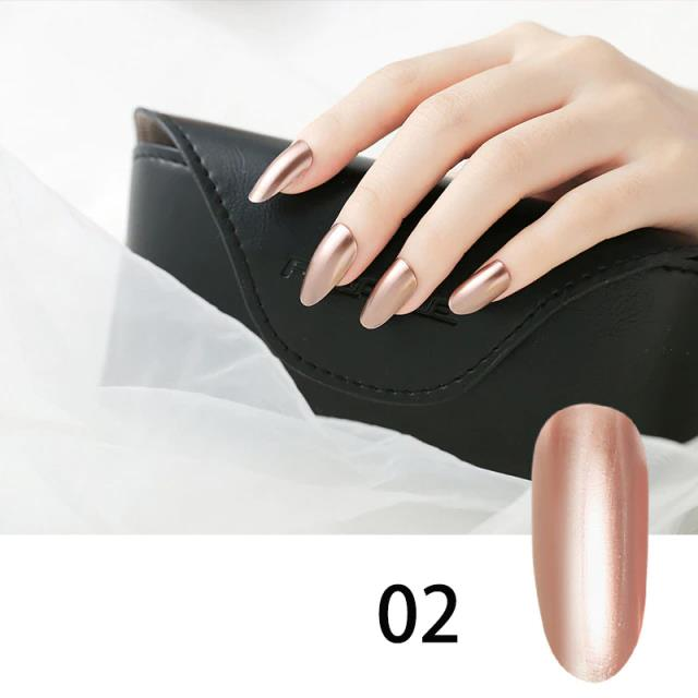 gold chrome nail polish