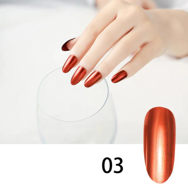 gold chrome nail polish