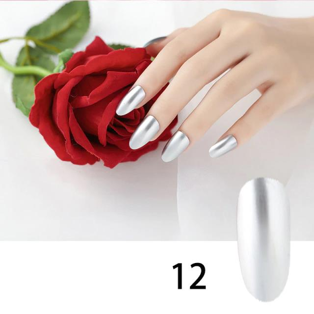 gold chrome nail polish