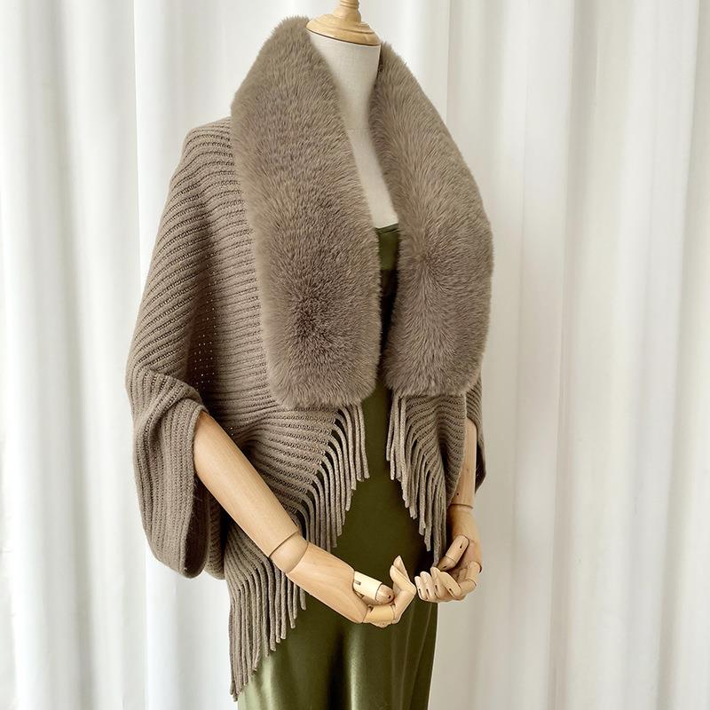 Knitted Loose Thickened Shawl Coat