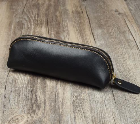 Handmade Genuine Leather Pencil Bag