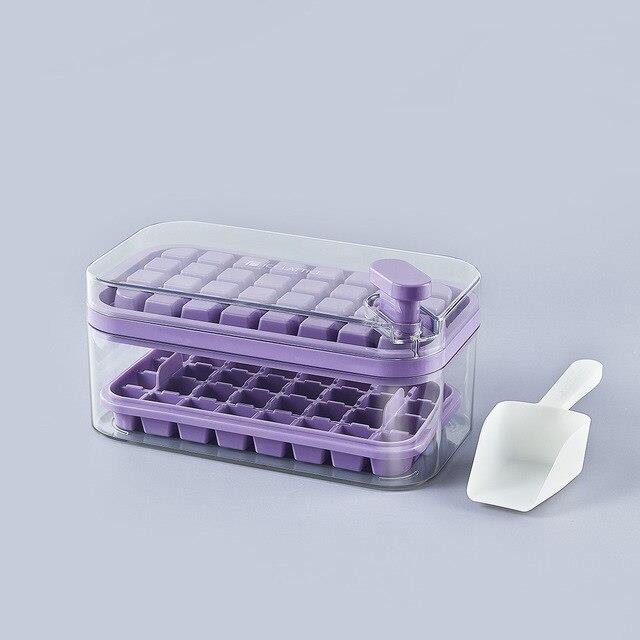 Ice Mould Ice Cube Trays With Lid,