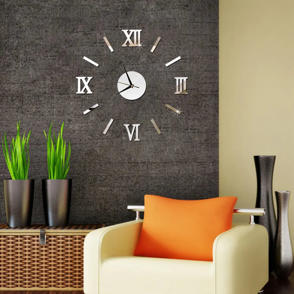 Acrylic Roman Numeral Wall Clock