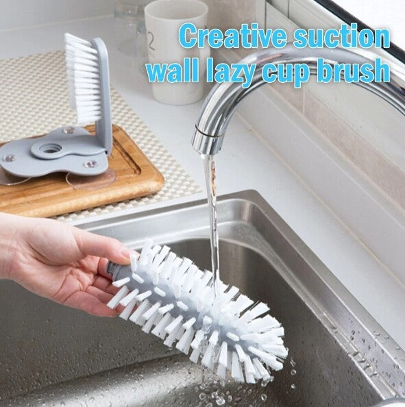 Kitchen Glass Suction Cup Cleaning Brushes