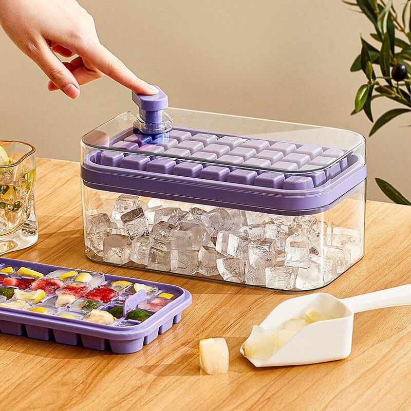 Ice Mould Ice Cube Trays With Lid,