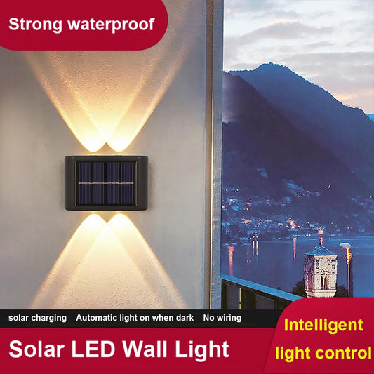 Waterproof Solar Powered Outdoor Patio Wall Decor Light