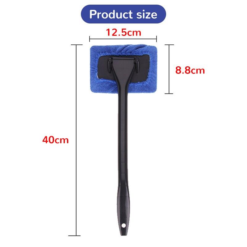 Ergonomic Handled Microfiber Car Window Cleaner