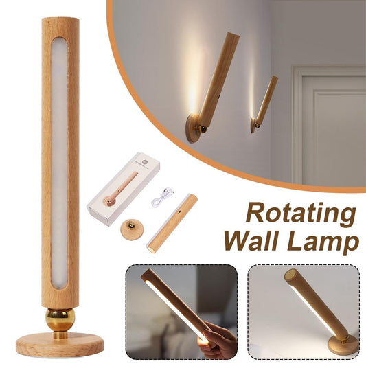 Smart 360°Rotatable Wood Light