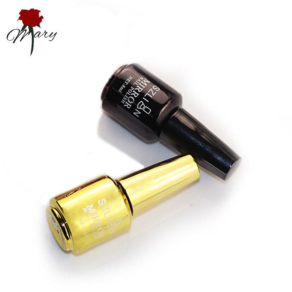 gold chrome nail polish