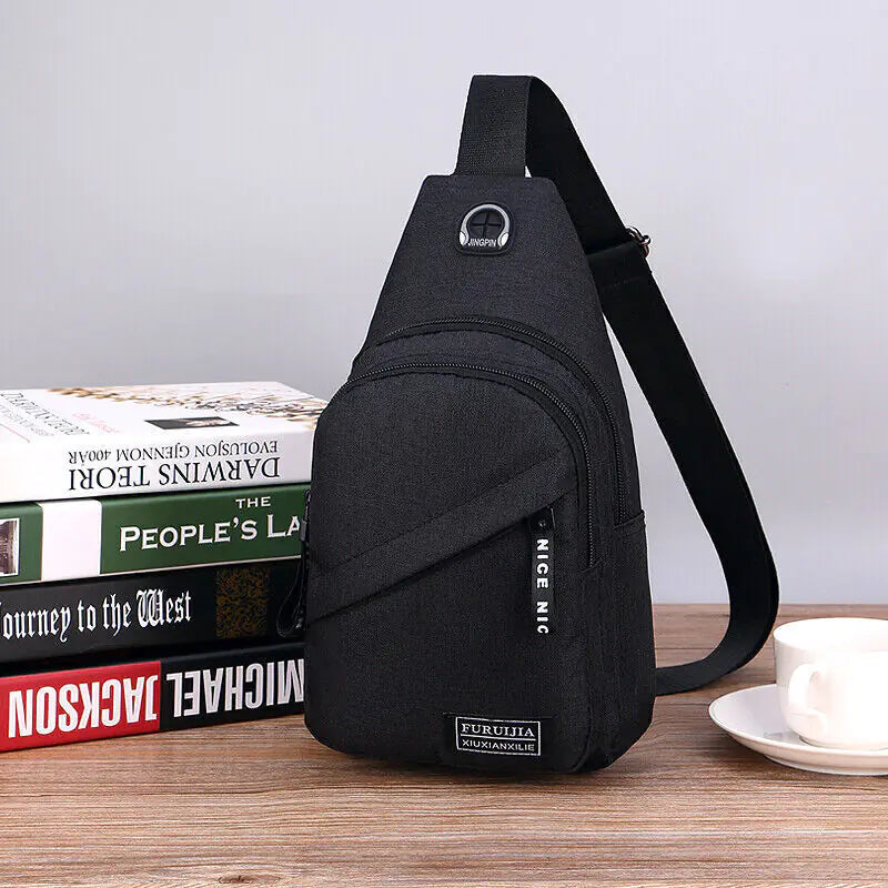 Unisex Cross Body Travel Sports Shoulder Backpack