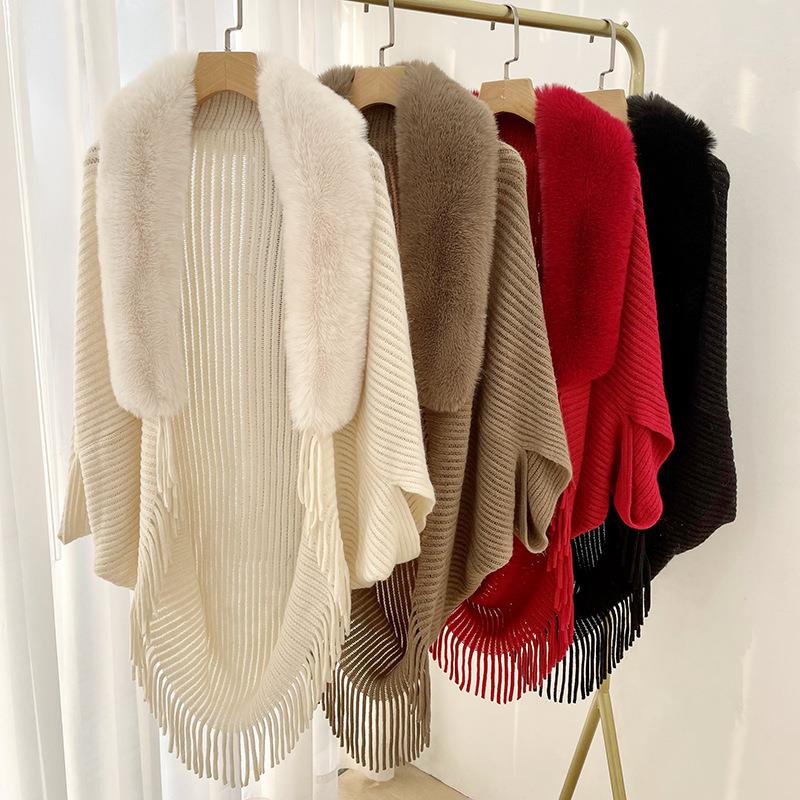 Knitted Loose Thickened Shawl Coat
