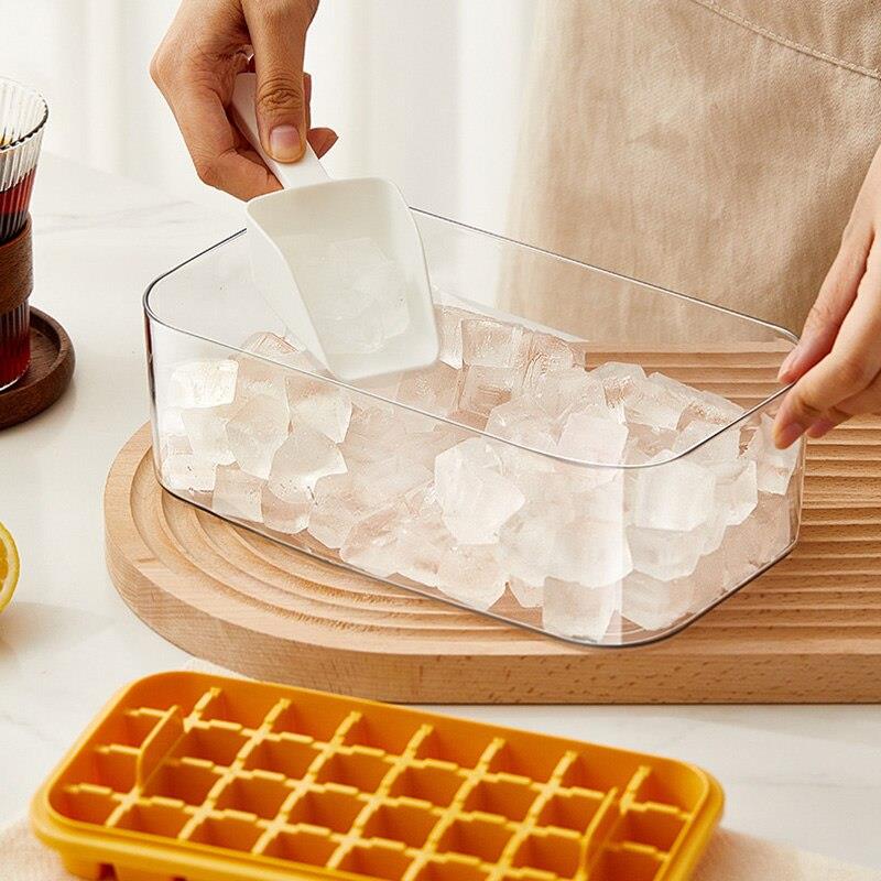 Ice Mould Ice Cube Trays With Lid,