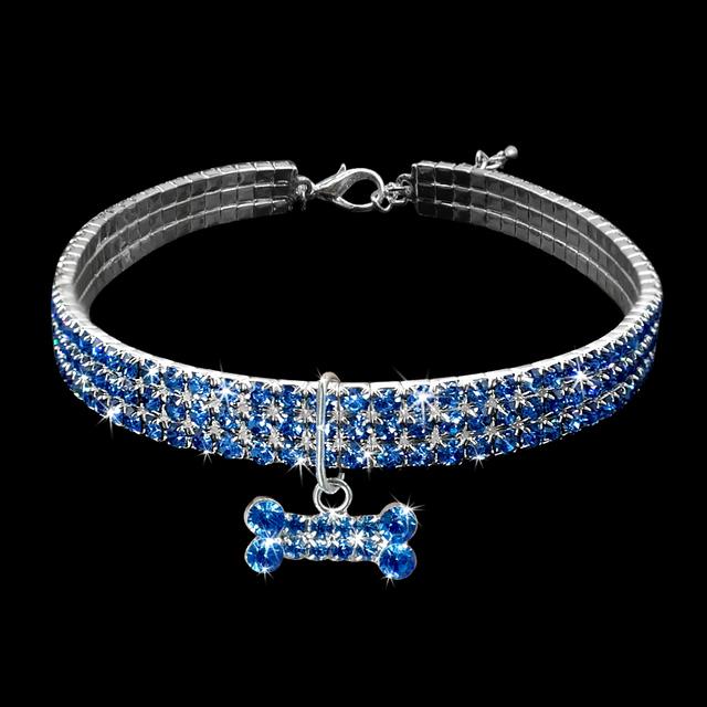 Bling Rhinestone Dog Collar Crystal Puppy