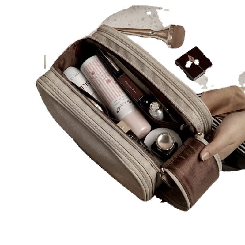 Portable Storage Cosmetic Bag Large Capacity New Travel Wash Bag Desktop Wash Cosmetic Brush Storage Bag