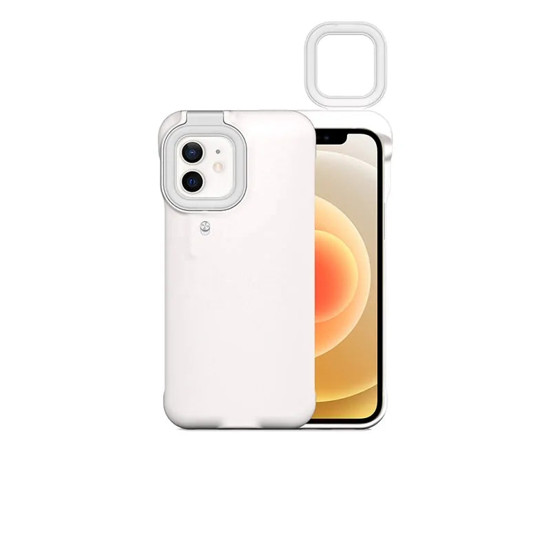 Selfie Ring Light Phone Case for iPhone 12