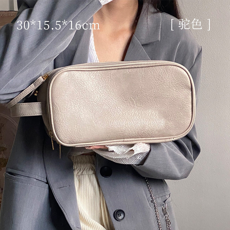 Portable Storage Cosmetic Bag Large Capacity New Travel Wash Bag Desktop Wash Cosmetic Brush Storage Bag
