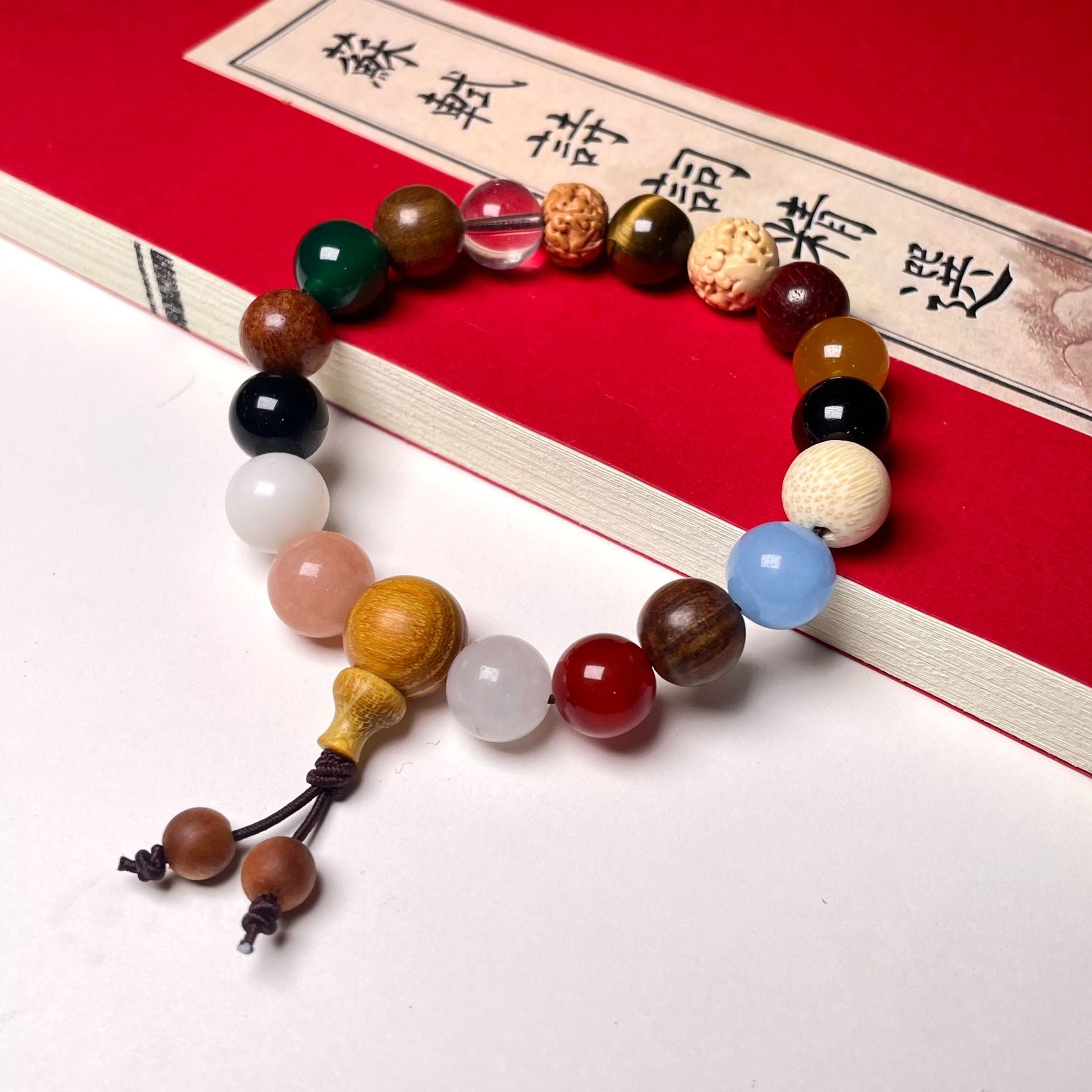 Hangzhou Lingyin same style multi-treasure Bodhi 18-seed bracelet generation Big Sky agate style 18-seed Buddha beads handheld