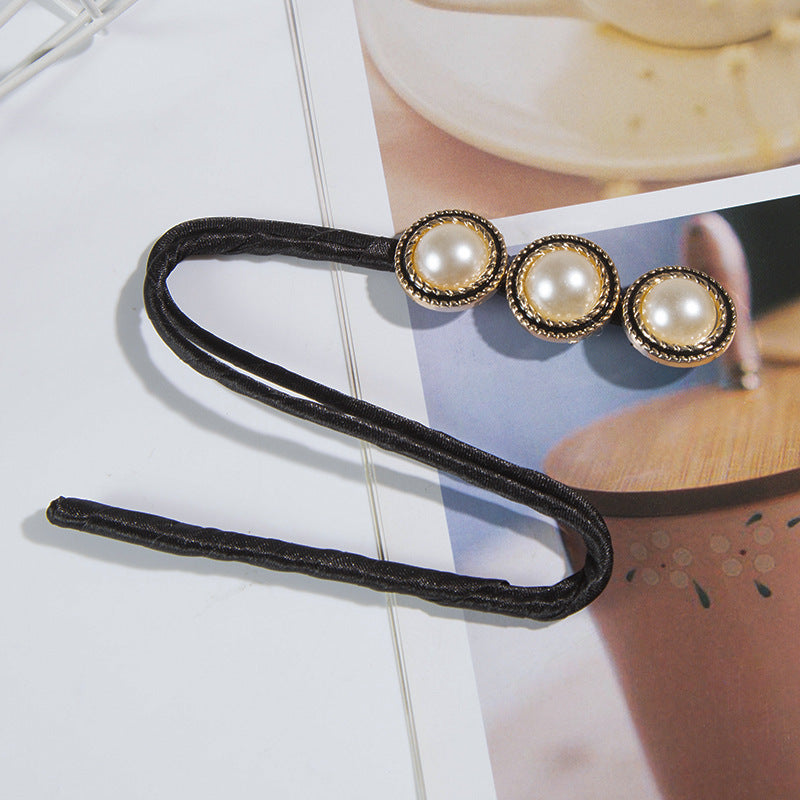Cross-border Summer Pearl Lazy Twist Clip Women's Ball Head Curler Hair Card Internet Celebrity Elegant Hair Flower Hair Accessories
