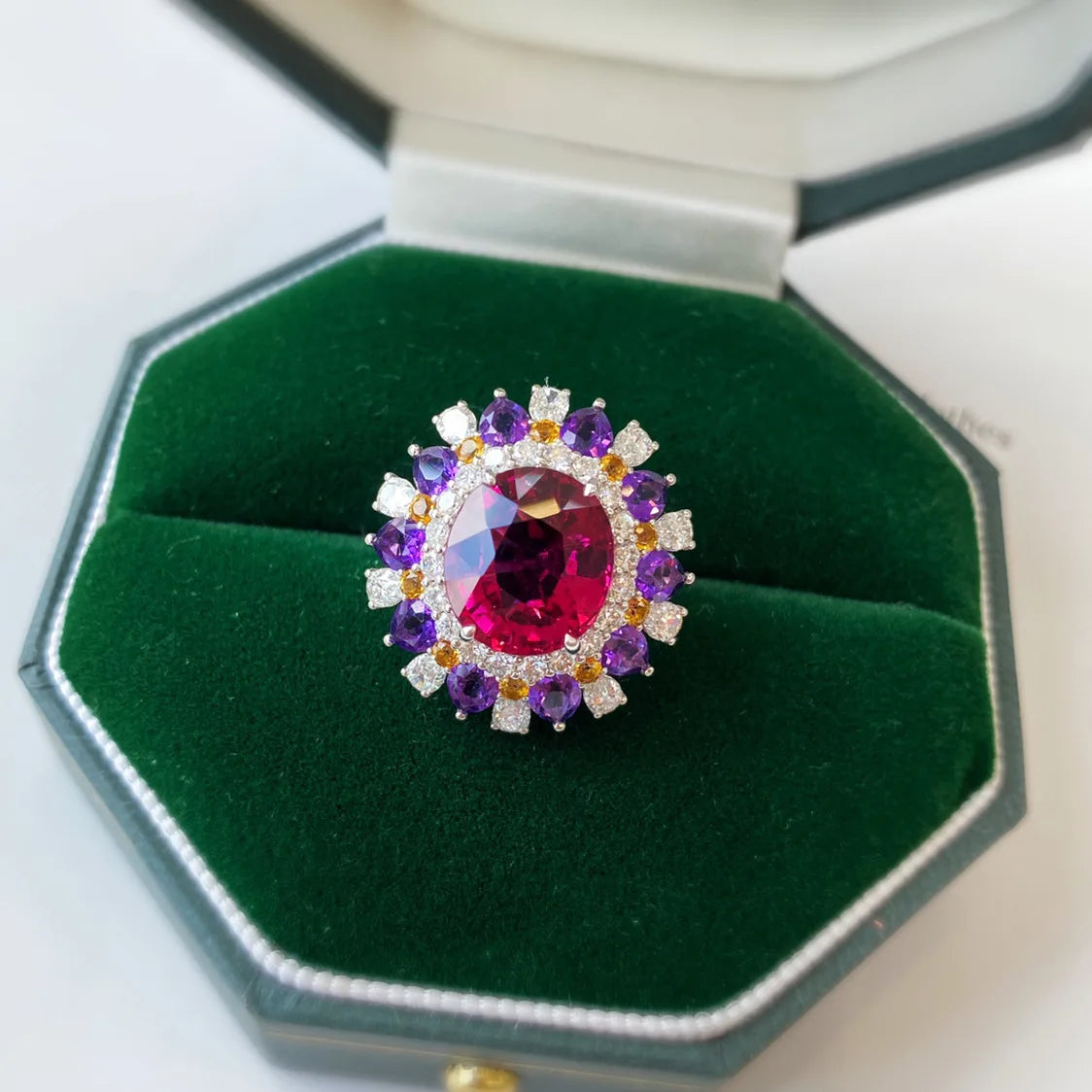 925 Silver Ring Oval Vintage Real Ruby Rings for Women Engagement Gemstone Wedding Band Fine Jewelry Gift