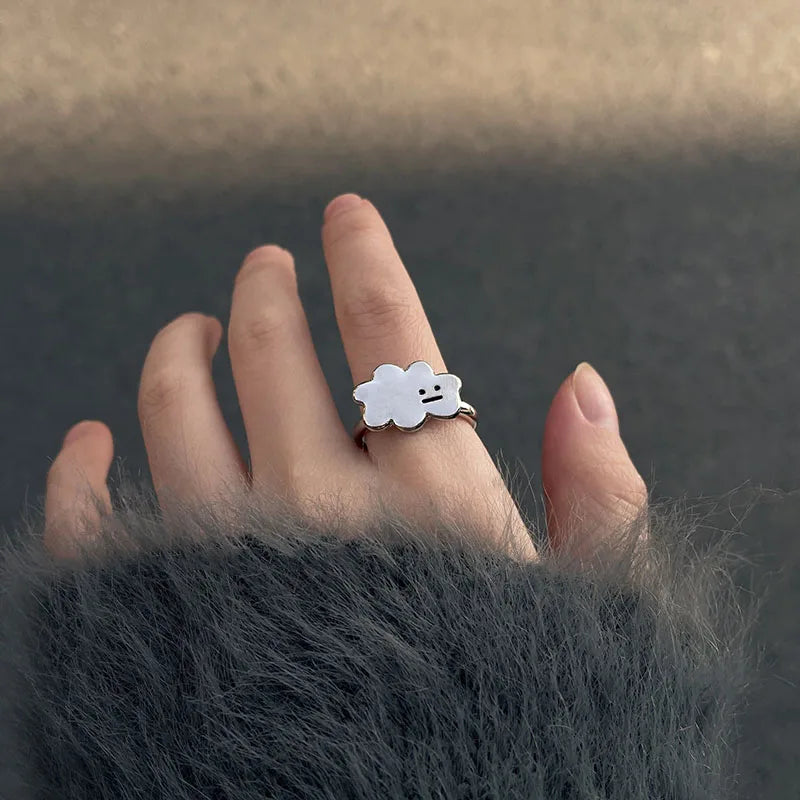 New Hiphop Unisex Rings Silver Color Handmade Women Men Rings Punk Trend New Party Gift bague femme Wholesale anillos mujer