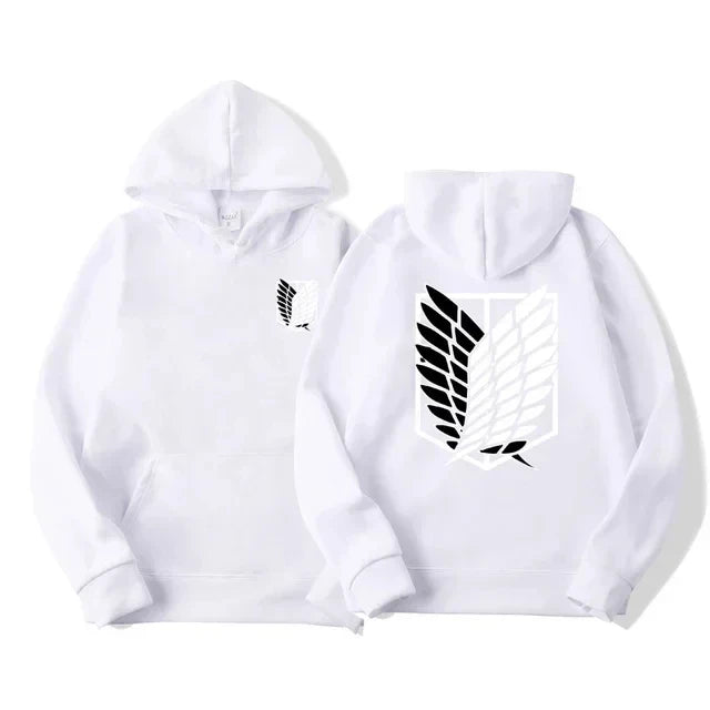 2024 men's hoodies, anime hoodies, street apparel for men and women, pullovers, Harajuku, Attack on Titan, hoodies, sweatshirts,
