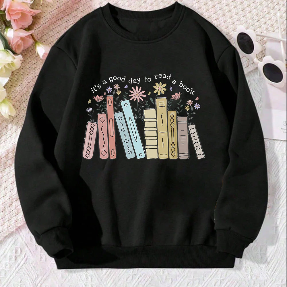 Its A Good Day To Read A Book SweatShirt Librarian Shirts Book Lover Sweater Retro Teacher Shirts Back To Shcool Gifts