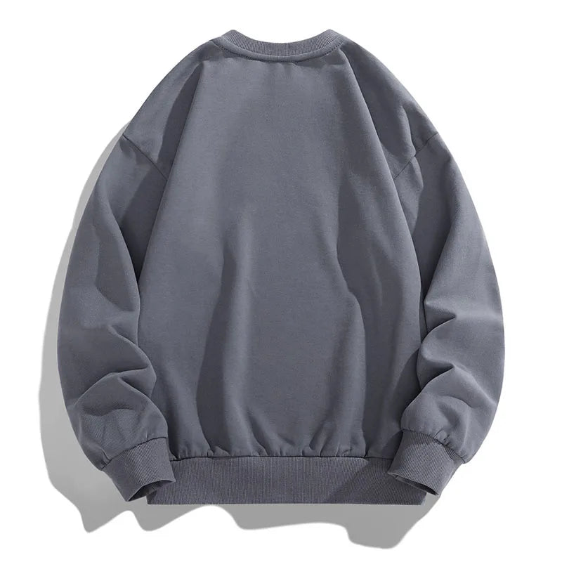 New Sweatshirt Men Autumn Spring Long Sleeved T-shirts Man Print Hoodies  Round Neck Pullover Fashion Hip Hop Top Men's Clothing
