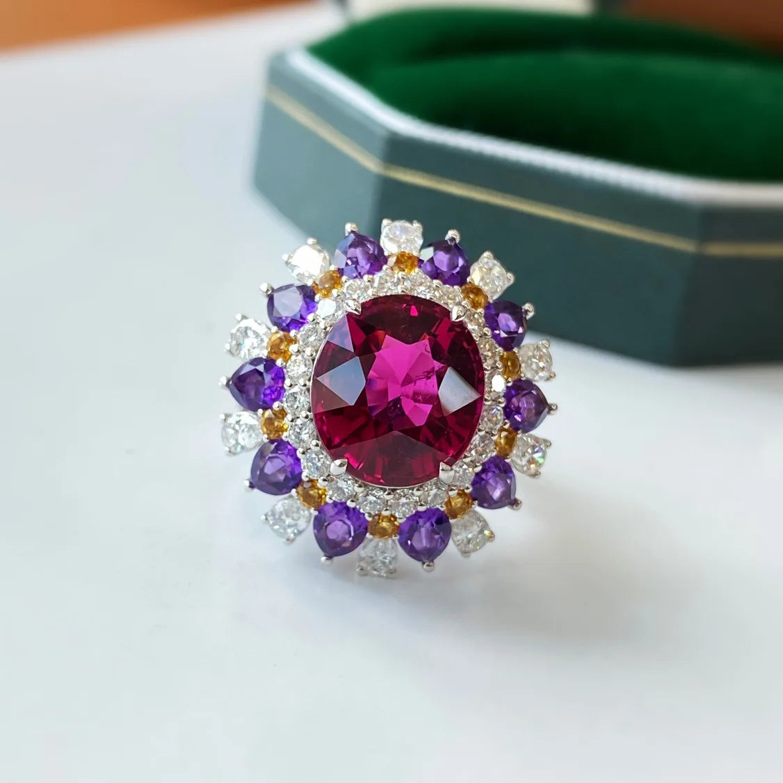 925 Silver Ring Oval Vintage Real Ruby Rings for Women Engagement Gemstone Wedding Band Fine Jewelry Gift