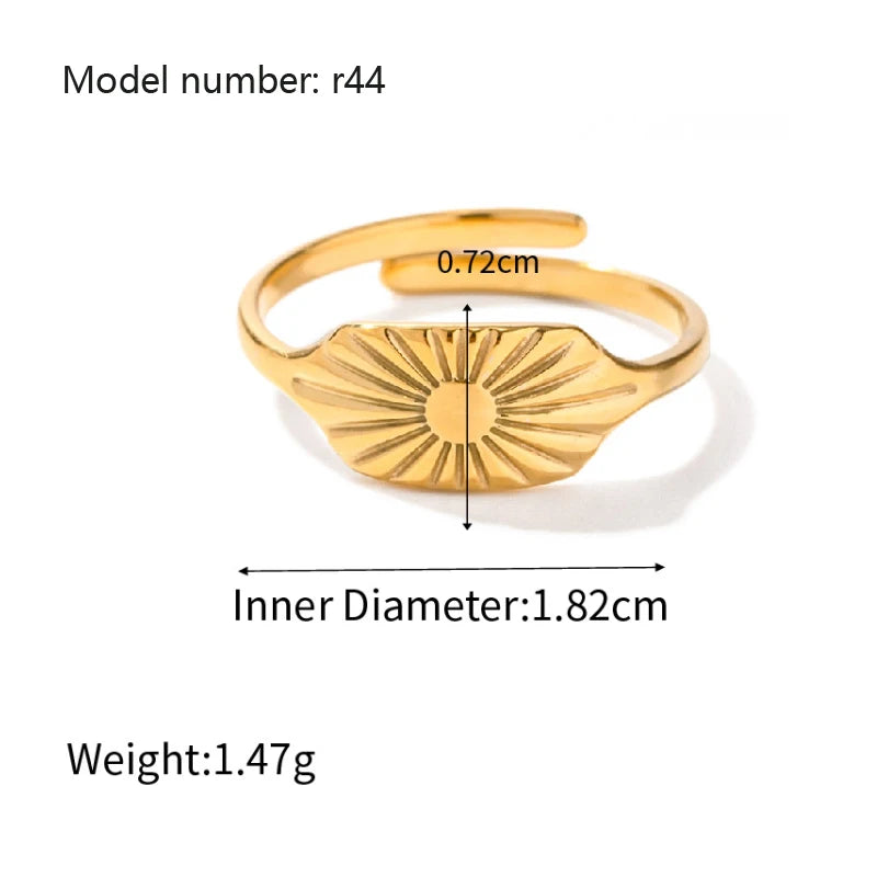 2025 Vintage Hollow Zircon Rings For Women Metal Gold Color Trend Luxury Snake Shape Vintage Trendy Stainless Steel Ring Jewelry