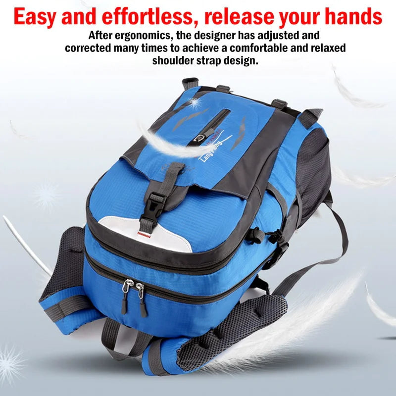 40L Men & Women Travel Backpack Rucksack - Camping, Laptop, Hiking, School Book Bag - USA