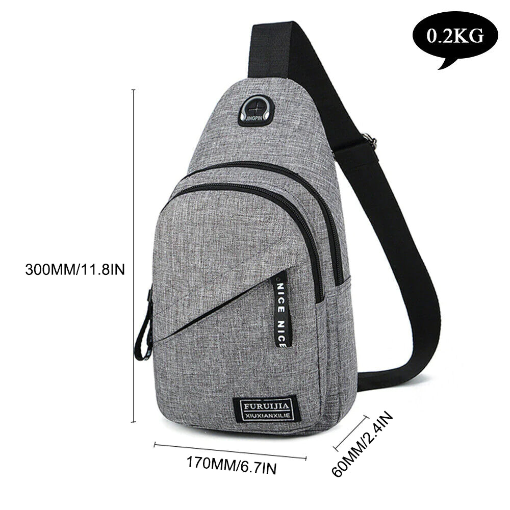 Unisex Cross Body Travel Sports Shoulder Backpack