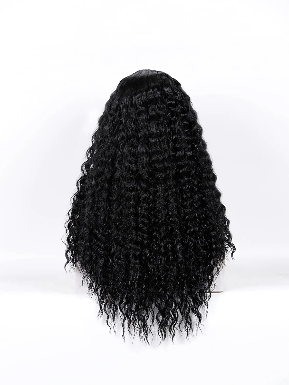 Women's Long Curly Brazilian Human Hair Lace Wig (US 2023)