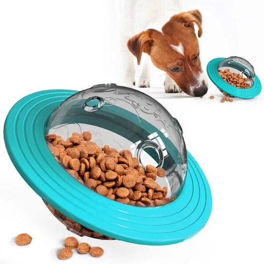 Dog Flying Saucer, Discs Toy & Food Feeder Ball