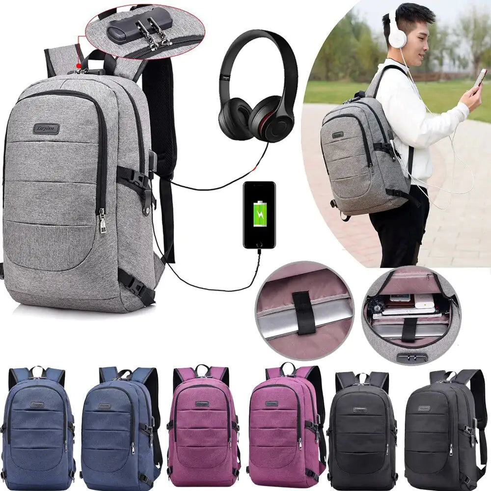 USB Charging Waterproof Backpack