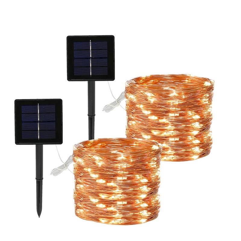 Home Solar Copper Wire Led Light String Decoration