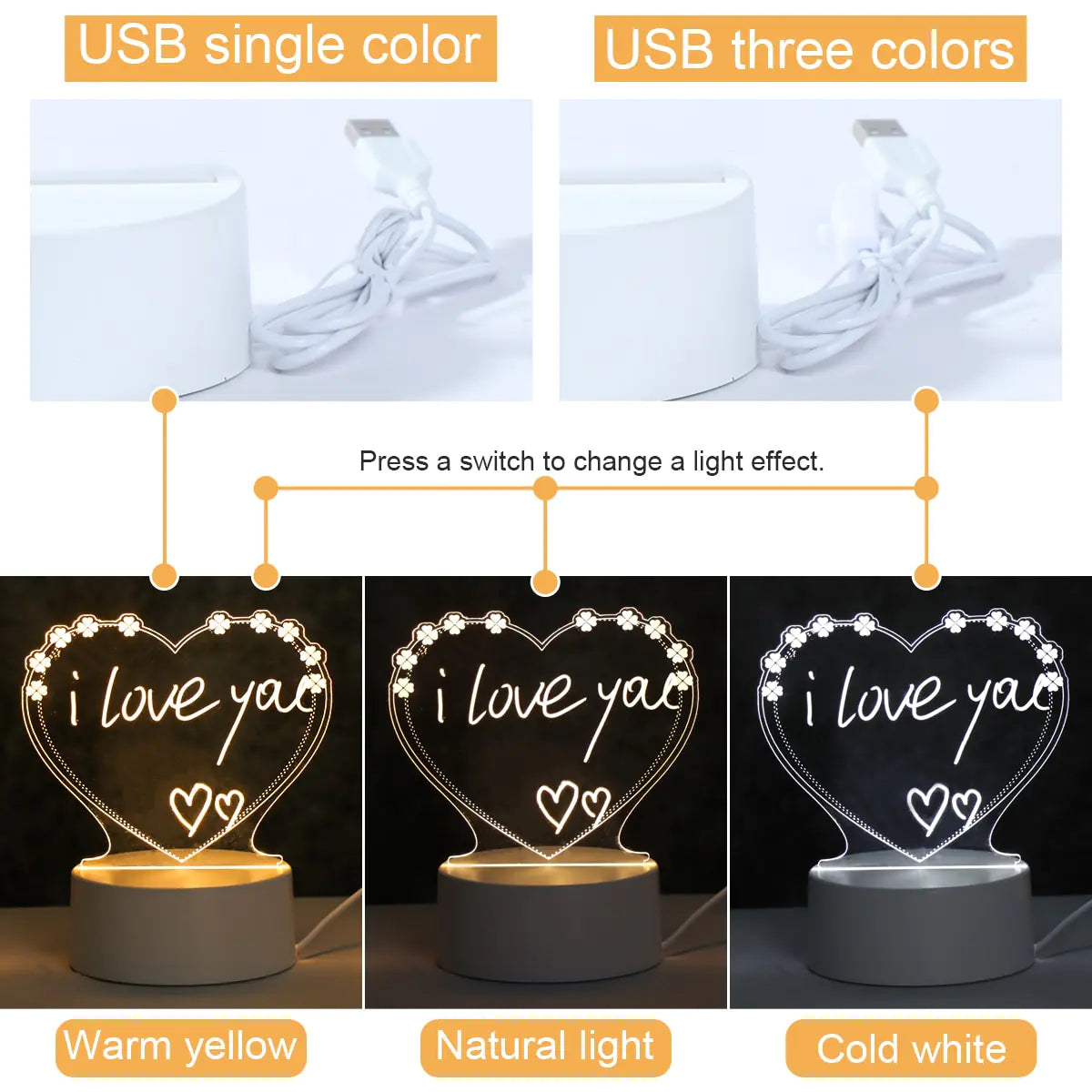 Romantic Usb Led Night Light