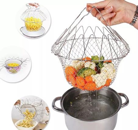 Multifunction Foldable Basket For Kitchen