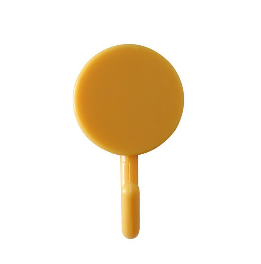 Nordic Round Small Hook Creative Adhesive Hook Strong Adhesive Seamless Hook Plastic Paste Hook Hanger on the Wall