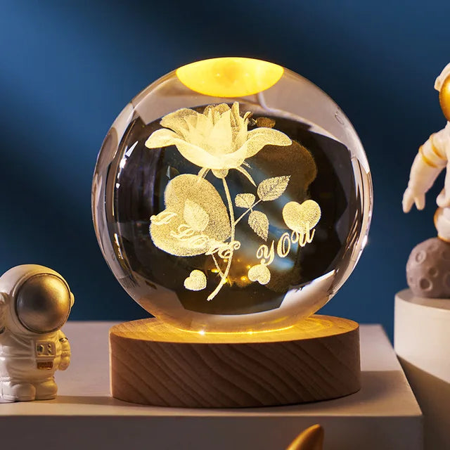 Crystal Night Light Ball